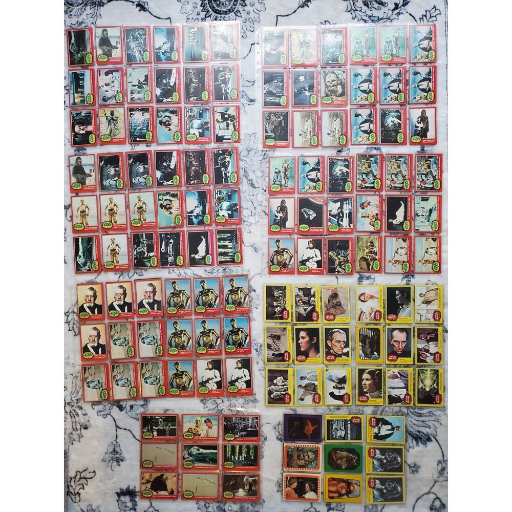 1977 Topps Star Wars Trading Card Collection - 249 Cards Total!